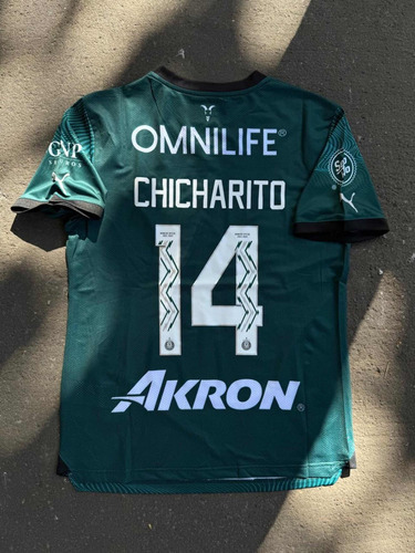 Jersey Playera Chicharito #14 Visita V. Jugador Talla L