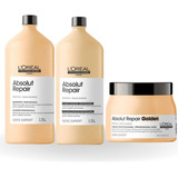 Loreal Absolut Repair Sh + Cond 1500+máscara 500ml Promoção 