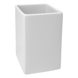 Vaso Porta Cepillo De Dientes Porcelana Alta Calidad Blanco