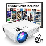 Mini Proyector De 7500 Lumenes Para Peliculas Al Aire Libre,