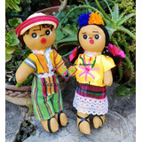 Par De Muñecos De Trapo Artesanales/niño Y Niña - Chiapas