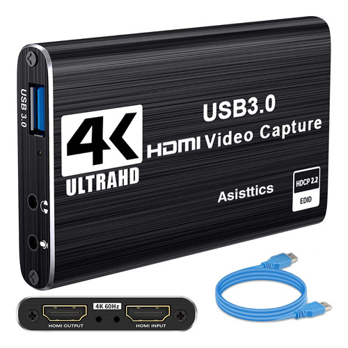 Capturadora De Video Streaming Fhd Hd 1080 Hdmi 4k Usb 3.0