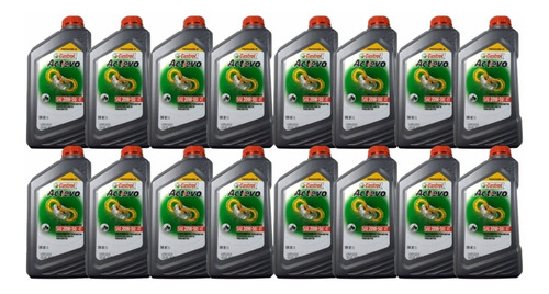 Pack X16 Aceite Castrol 20w50 Actevo Mineral 4t Api Jaso Ma2
