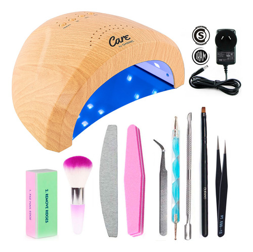 Cabina Uñas Gadnic 48w Sun One + Kit Manicura Profesional