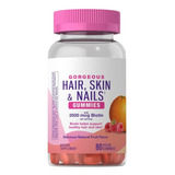 Hair Skin Nails Gummies Biotin 80 Gomitas Cabello Piel Unas Gummies