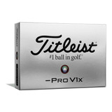 Pelota De Golf Titleist Pro V1x Dash - Blanca / Docena