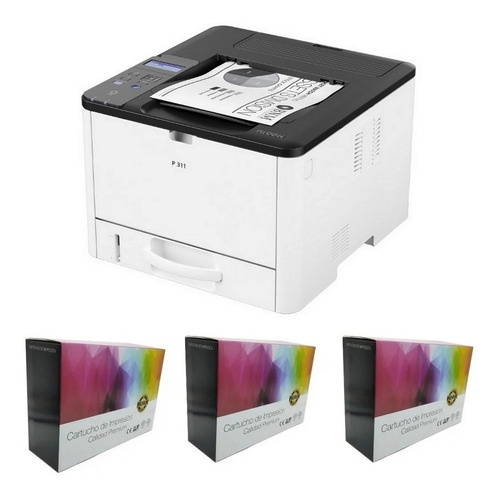 Impresora Ricoh Laser P 311 Doble Faz Envio Gratis + 3 Toner