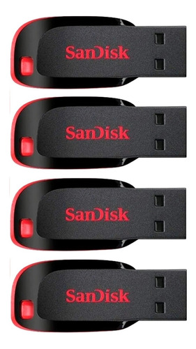 Pendrive Cruzer Blade 64gb Usb 2.0 Flash Drive  Sandisk 4un