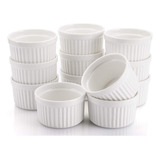 Pack 12 Pocillo Ramekins Cerámica Porcelana - 7 Cm