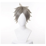 ¡pelucas De Cosplay Semi Eita De Haikyuu! Capa Gris Corta Y