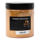 Pigmento Metalizado Dorado Decoart Para Resina Epoxica 50g