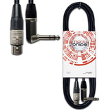 Cable Canon Xlr Hembra A Plug Trs 90 Codo 2 Mts Mscables