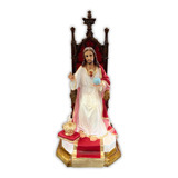 Cristo Rey Sentado De 48 Cm (cristo Jesus)