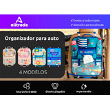 Organizador Auto Asiento Trasero Infantil Porta Objetos Color Rosa