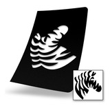 Stencil Reusable Galletas - Plantilla Animal Cara Zebra