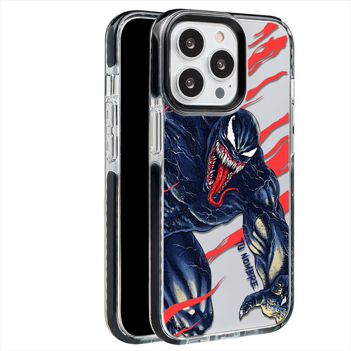 Funda Para iPhone Venom Spiderman Nombre Personalizada