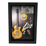 Quadro Miniatura Les Paul Guitarra Slash Guns N Roses