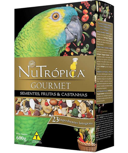 Ração Nutropica Gourmet Papagaio 600g