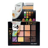 Kit C/12 Paleta De Corretivo Profissional Dark -  Ruby Rose 