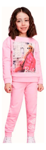 Conjunto Rosa Pants Barbie Niña Colección Infantil