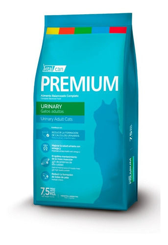 Kit Vitalcan Premium Urinary 7,5kg(solo Rm Flex*) +regalo Tm