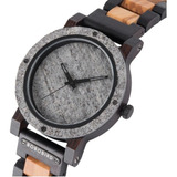 Reloj De Madera Bobo Bird Original Gris Roca