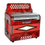 Acordeon Botones Sol Rojo 3012rp Farinelli