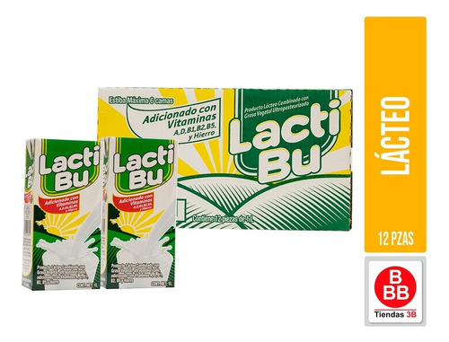 Producto Lácteo Lacti Bu® Caja Con 12 Pzas