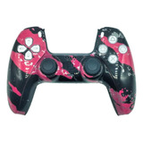 Controle Stelf Ps5 Com Grip - Abstract Pink