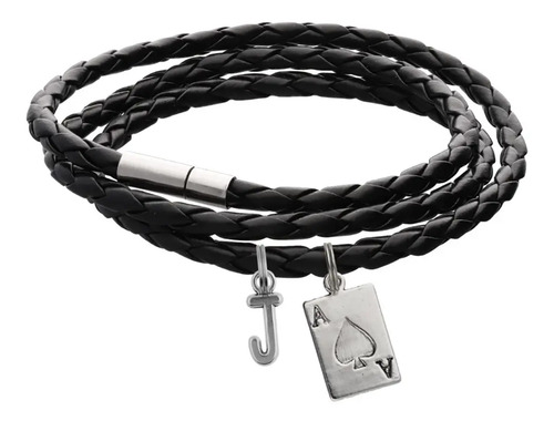 Pulsera Carta As Brazalete Dije Poker Letra Inicial Regalo