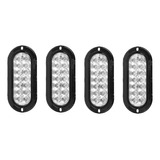 Plafón Led 6 Pulgadas Ovalado 14 Led Con Lupa 12-24v 4 Pzas