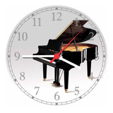Relógio De Parede Piano Música Clássica Instrumentos Musical