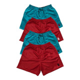 Kit 4 Shorts Moda Praia Tactel G1 G2 G3 Plus Size Masculino
