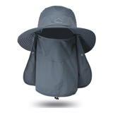 Gorro Pescador Protección Seca Uv Integral Rostro Y Nuca