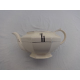 Antigua Tetera Loza Estilo Vintage Art Deco 7136 No Porcelan