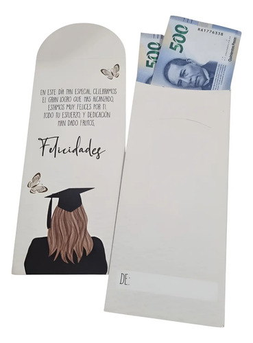Sobres De Dinero, Invitaciones, Lluvia De Sobres, Graduacion