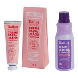 Removedor + Creme Dailus Kit Hidratação Mãos Unhas Cutículas