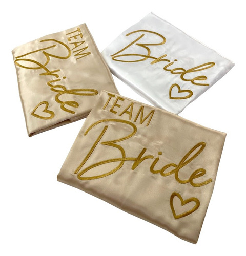 Kit 7 Robes Sendo 1 Com Renda Bordado Bride Team Bride