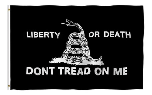 J Bandera De Liberty Or Death Gadsden De 3 X 5 Pies No Me Pi