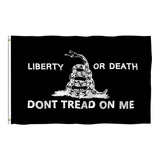 J Bandera De Liberty Or Death Gadsden De 3 X 5 Pies No Me Pi