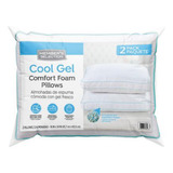 Almohadas Con Gel Respirable 2 Unidades Member's Selection Color Blanco