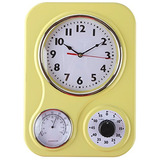 Reloj De Pared Retro De La Cocina De , Con Termómetro Y Temp