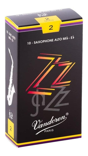 Vandoren Zz Para Saxofón Alto - 10 Cañas 