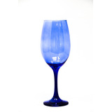 Signoria Colors Juego De 6 Copas De Vino De Vidrio Pintado Color Azul Marino