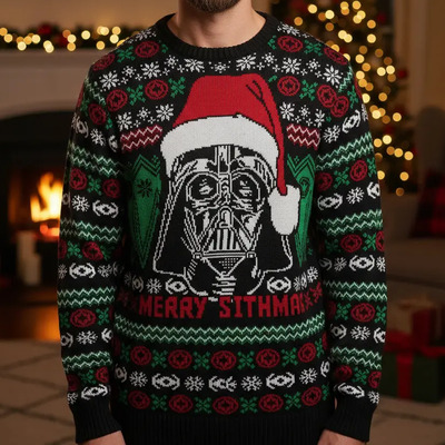 Sueter Feo Navideño Star Wars Darth Vader P\u002F Hombre *sk | Meses sin interés