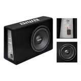 Subwoofer Amplificado Plano Aiwa Slim Para Auto 600w 