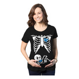 Perro Loco Camisetas De Maternidad Del Bebé Del Esqueleto De