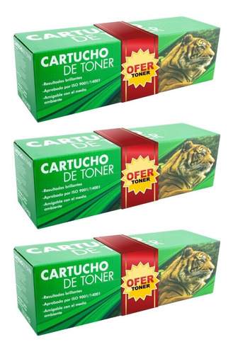 3 Pza Cf248a Toner Tigre 48a Compatible Con Mfp M28