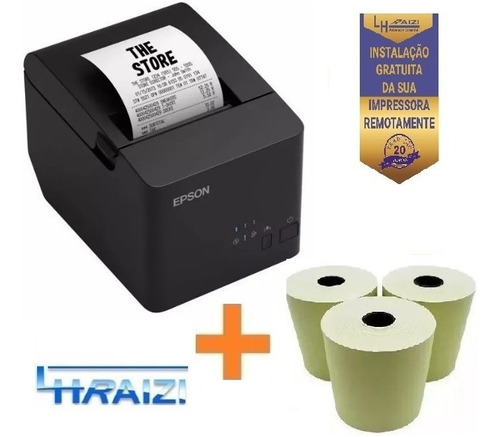 Impressora Não Fiscal Epson Tm-t20x Guilh. Serial E Usb