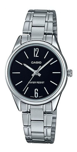 Reloj Casio Ltpv005d-1b Plateado Mujer